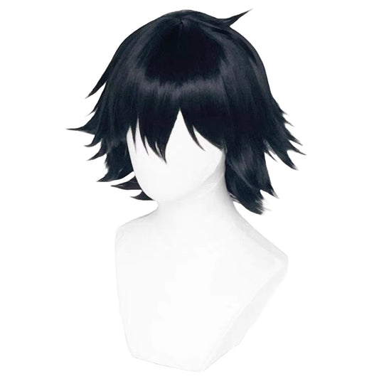 Bungou Stray Dogs Ranpo Edogawa Cosplay Black Short Wig