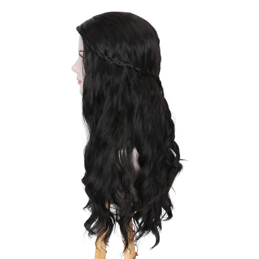 Arwen Long Wavy black Costume Wig