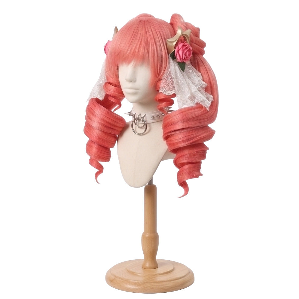Premium Gwen cosplay wig with elegant spiral curls for conventions