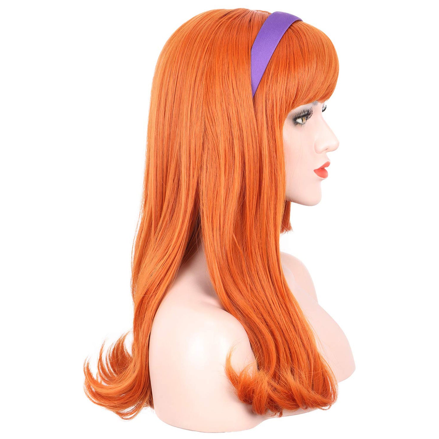Orange Daphne Cosplay Long Wig