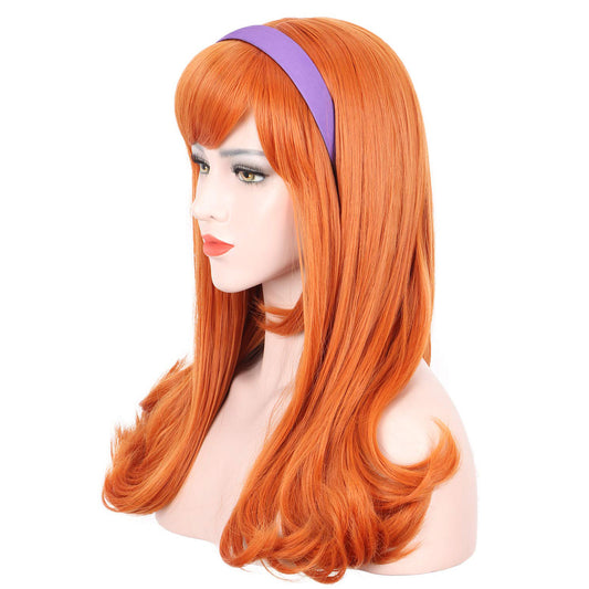 Orange Daphne Cosplay Long Wig