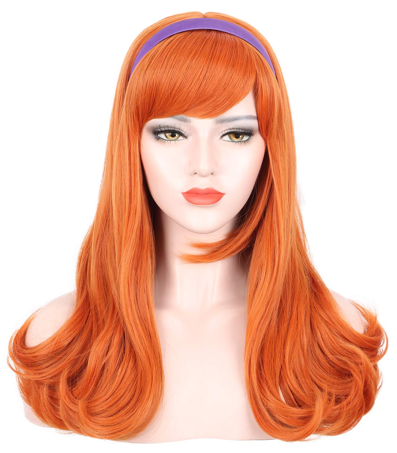 Orange Daphne Cosplay Long Wig