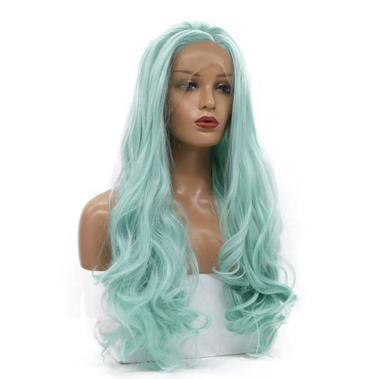 Unleash Your Inner Magic with our Mint Lace Front Wig - A Refreshing Style Statement!