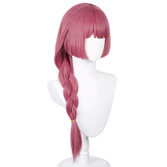 Anime Bocchi the Rock Hiroi Kikuri Pink Cosplay Wig with Braids