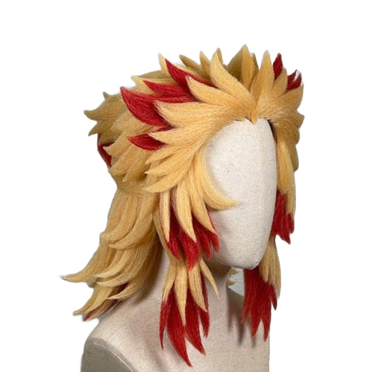 Embrace the Flame Hashira's Spirit with Our Kyojuro Rengoku Cosplay Wig