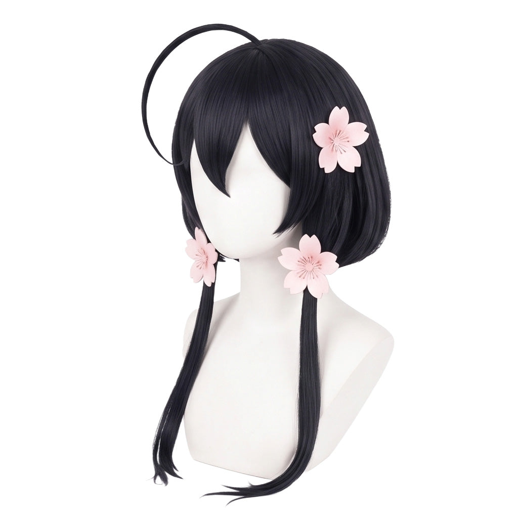 DIY styling wig for recreating low twin-tails hairstyle