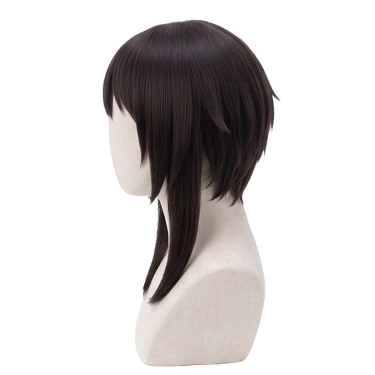Side view of KonoSuba Megumin cosplay wig for anime cosplay