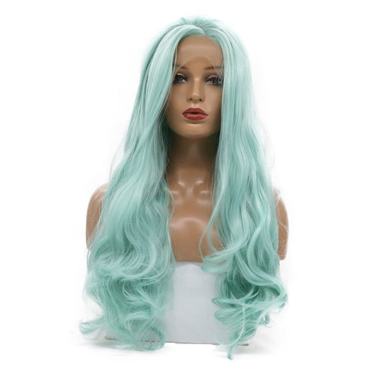 Unleash Your Inner Magic with our Mint Lace Front Wig - A Refreshing Style Statement!