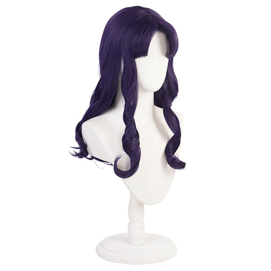 Long Dark Purple Misato Katsuragi Cosplay Wig