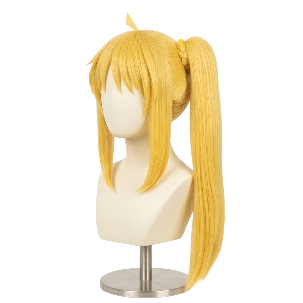 Handmade Bocchi the Rock cosplay wig with bright blonde finish