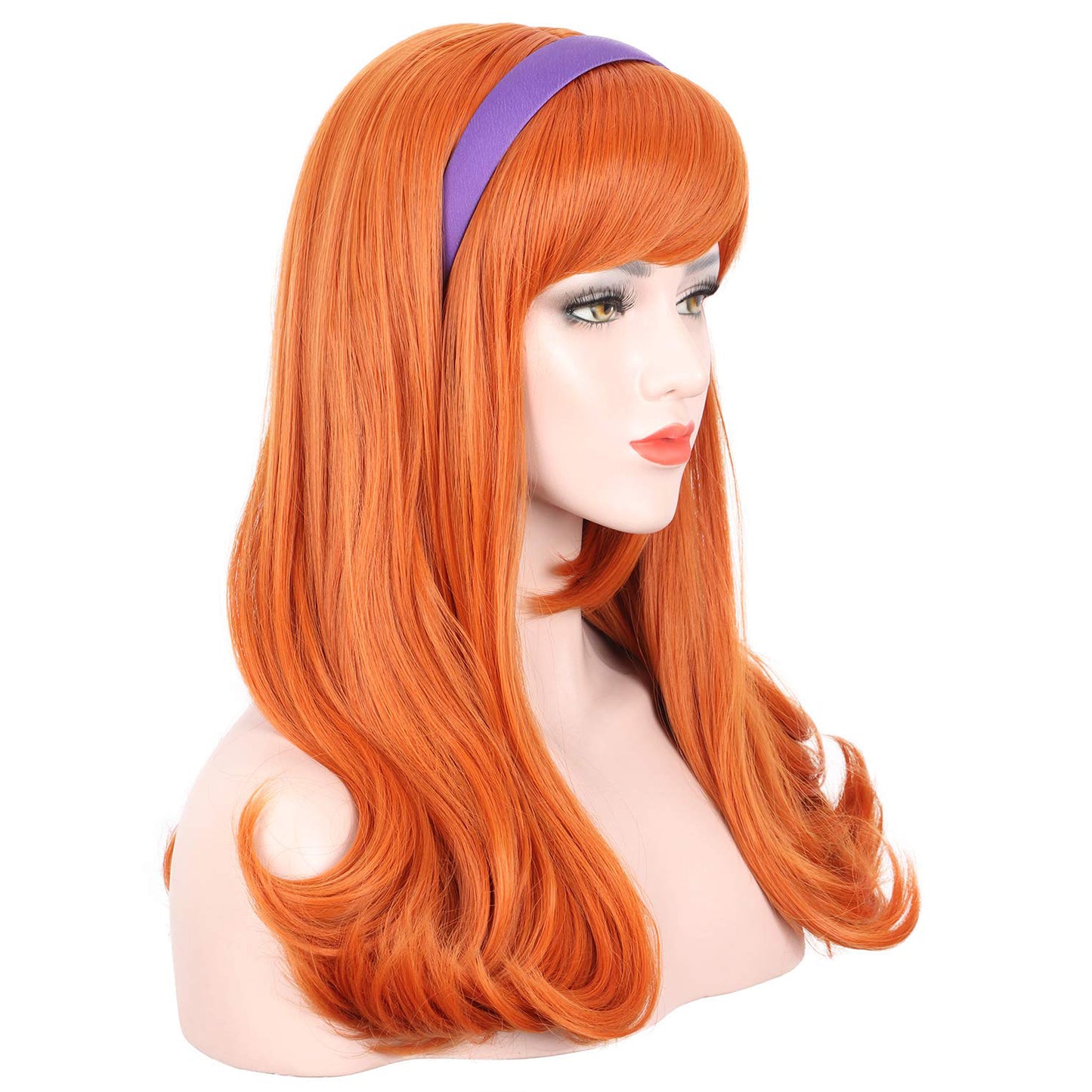Orange Daphne Cosplay Long Wig
