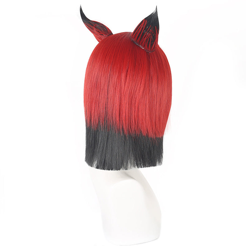 Alastor Red and Black Cosplay Wig