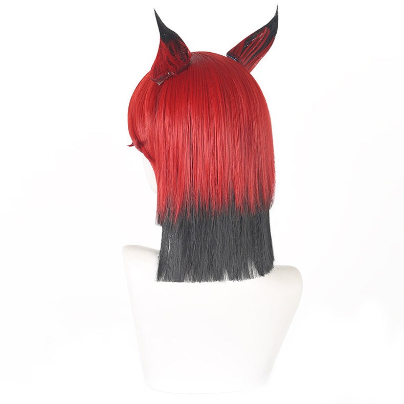 Alastor Red and Black Cosplay Wig
