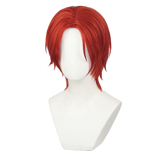 Embrace the Legend: Red-Haired Shanks Wig - Unleash the Spirit of a Pirate Chief in Your Cosplay Adventure!