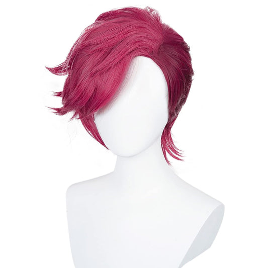 Unleash Zaun's Might: Vi Arcane Wig by Morojowig - Perfect for Powerful Cosplay!