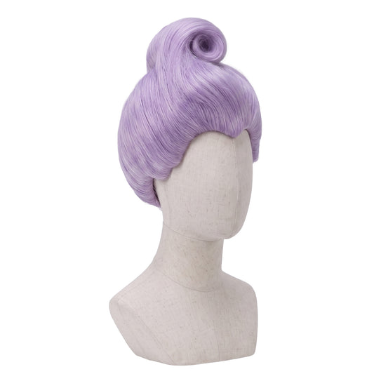 Fairy Godmother wig displayed on mannequin with character-accurate styling
