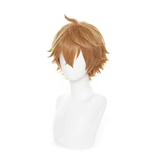 Tartaglia Cosplay Wig Genshin Impact Childe Short Synthetic Orange Hair