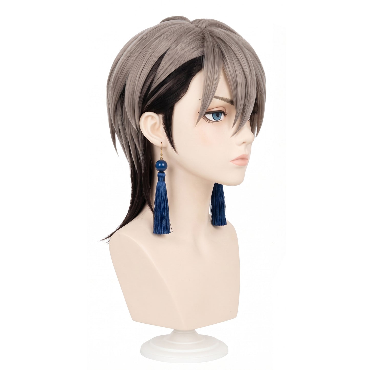 Zanka Nijiku wig displayed on mannequin with anime-accurate styling