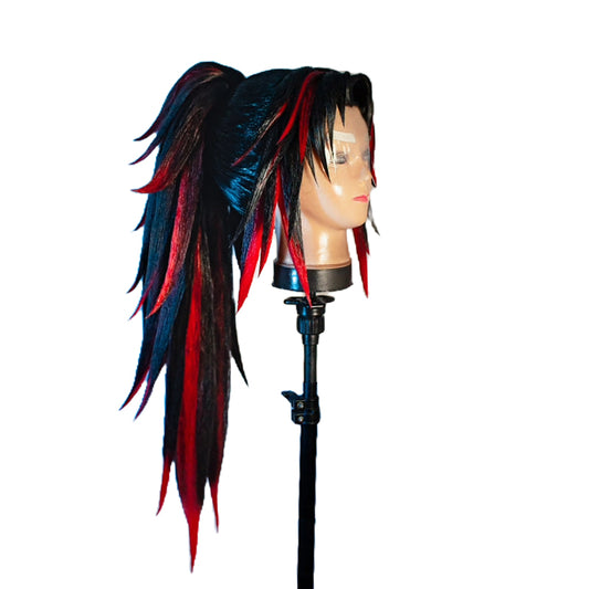 Michikatsu Tsugikuni Powerful Samurai Become an Upper Rank One with Kokushibo Cosplay wig