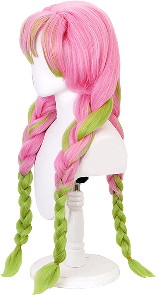 Transform into Mitsuri with our Stunning Mitsuri Cosplay Wig - Embrace the Demon Slayer Spirit