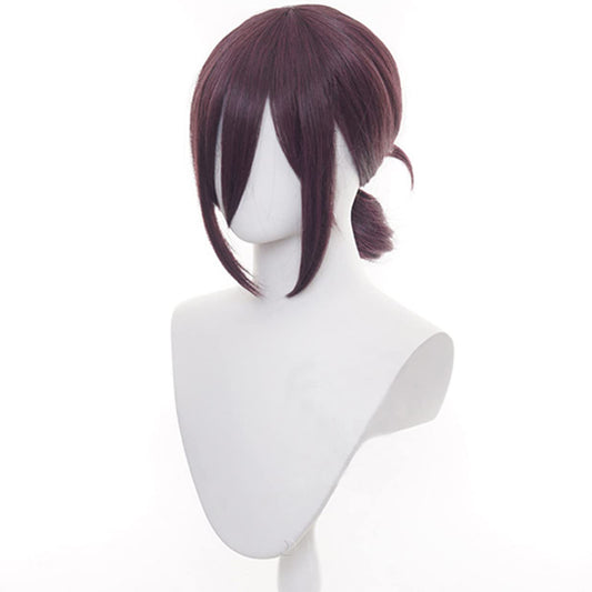 Reze Short Purple Wig with Bangs