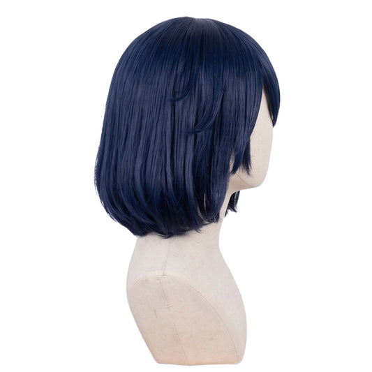 Ryuko Matoi Dark Blue Mixed Red Anime Cosplay Wig Girl Short Bob Wigs For Women Cosplay Party