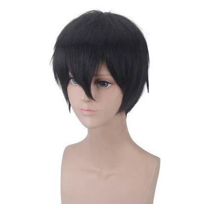 Xion’s Shadowed Legacy” Kingdom Hearts Short Black Cosplay Wig – Embrace the Memory, Wield the Darkness