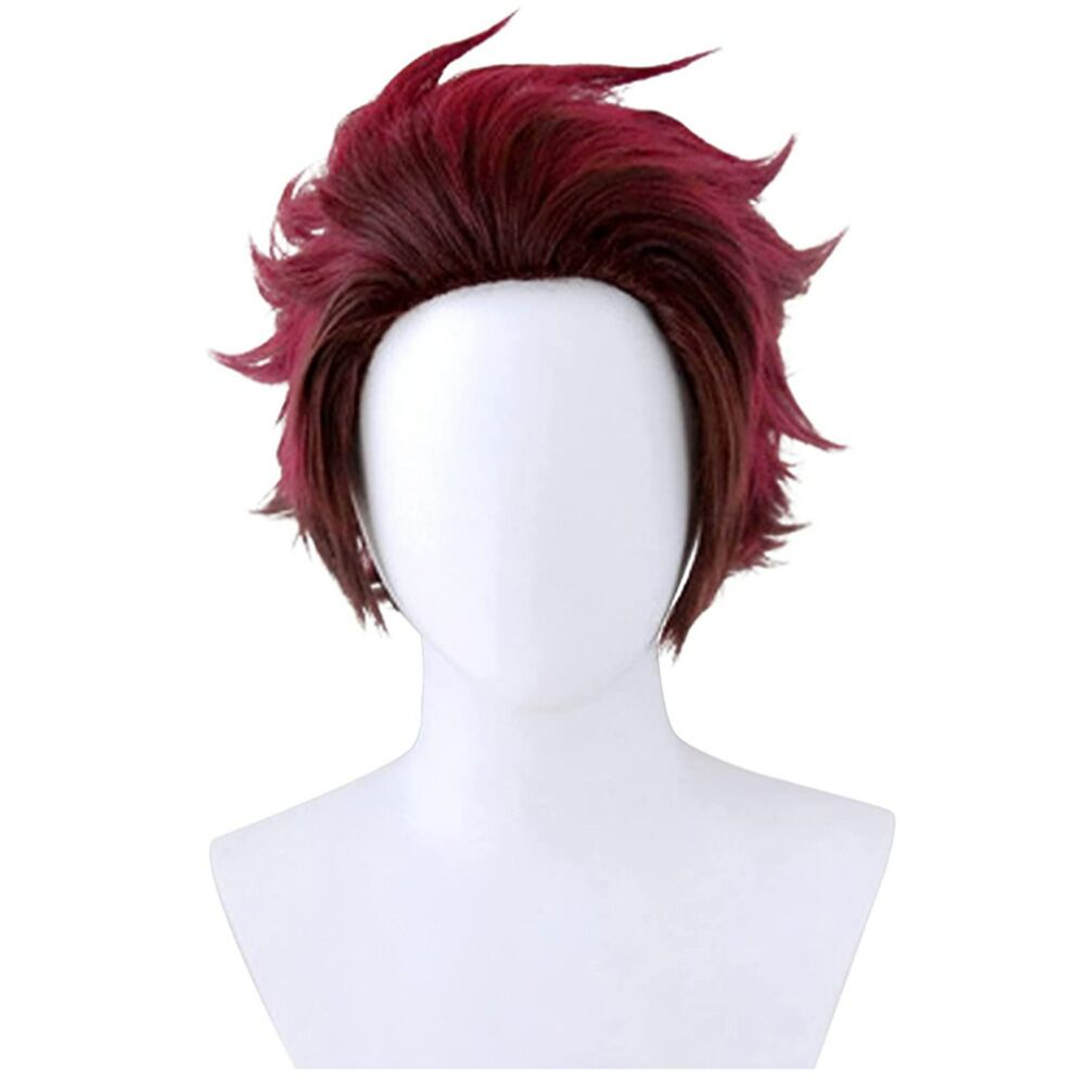 Demon Slayer Layered Brown Anime Cosplay Wig Tanjiro Kamado