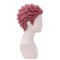 Side view of Akaza wig showing sharp layered anime spikes