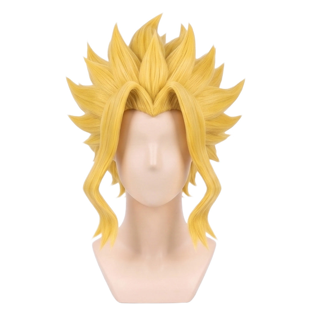 DIY styling wig for recreating All Might’s messy spiky hairstyle