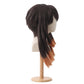 Side view of Amo Empool wig showing long front layers and cropped back