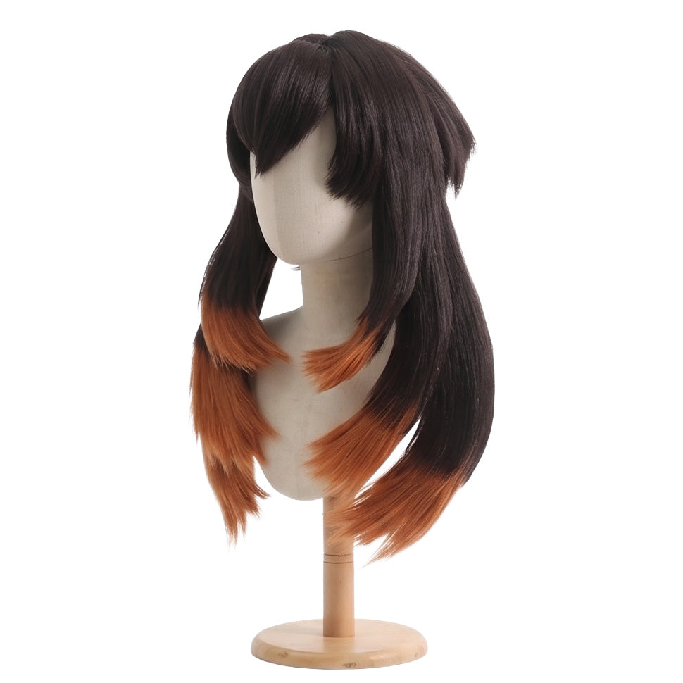 Amo Empool cosplay wig displayed on mannequin with anime-accurate styling