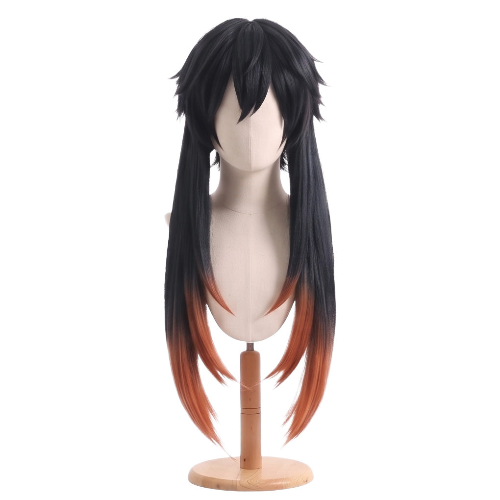 DIY styling wig for recreating Amo Empool’s asymmetrical layered hairstyle