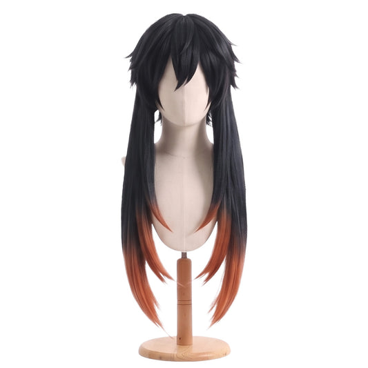DIY styling wig for recreating Amo Empool’s asymmetrical layered hairstyle