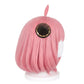 Side view of Anya wig showing inward-curled shoulder-length style