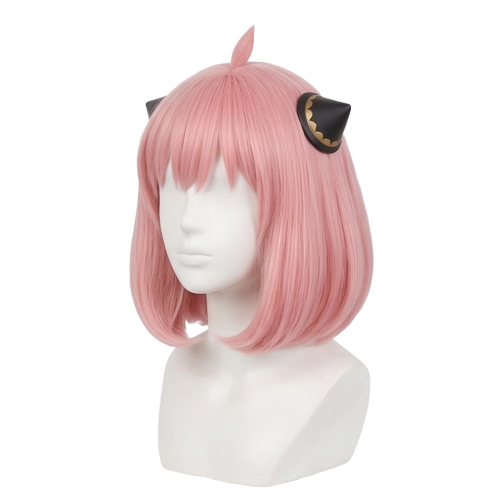 DIY styling wig for recreating Anya’s rounded bob hairstyle