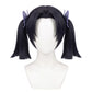 Black anime cosplay wig inspired by Aoi Kanzaki from Demon Slayer
