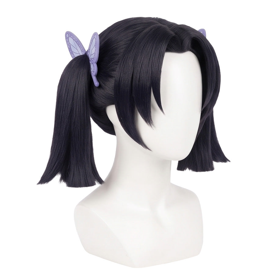 Three-quarter view of Aoi Kanzaki twin-tails basic cosplay wig