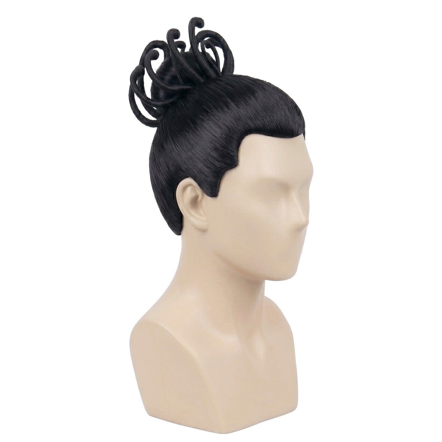 Handmade Aoi Todo cosplay wig displayed on mannequin with anime-accurate styling