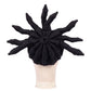 Back view of Gachiakuta Arkha Corvus wig with nine-point ponytail design