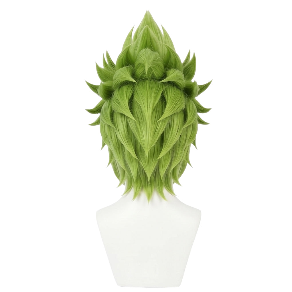 Back view of Bartolomeo One Piece wig highlighting layered spikes