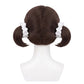 Back view of Becky Blackbell cosplay wig with unstyled long fibers