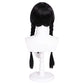 Nevermore Elegance” Wednesday Addams Long Black Pigtails Wig – Deadpan Perfection, 0% Smiles Included