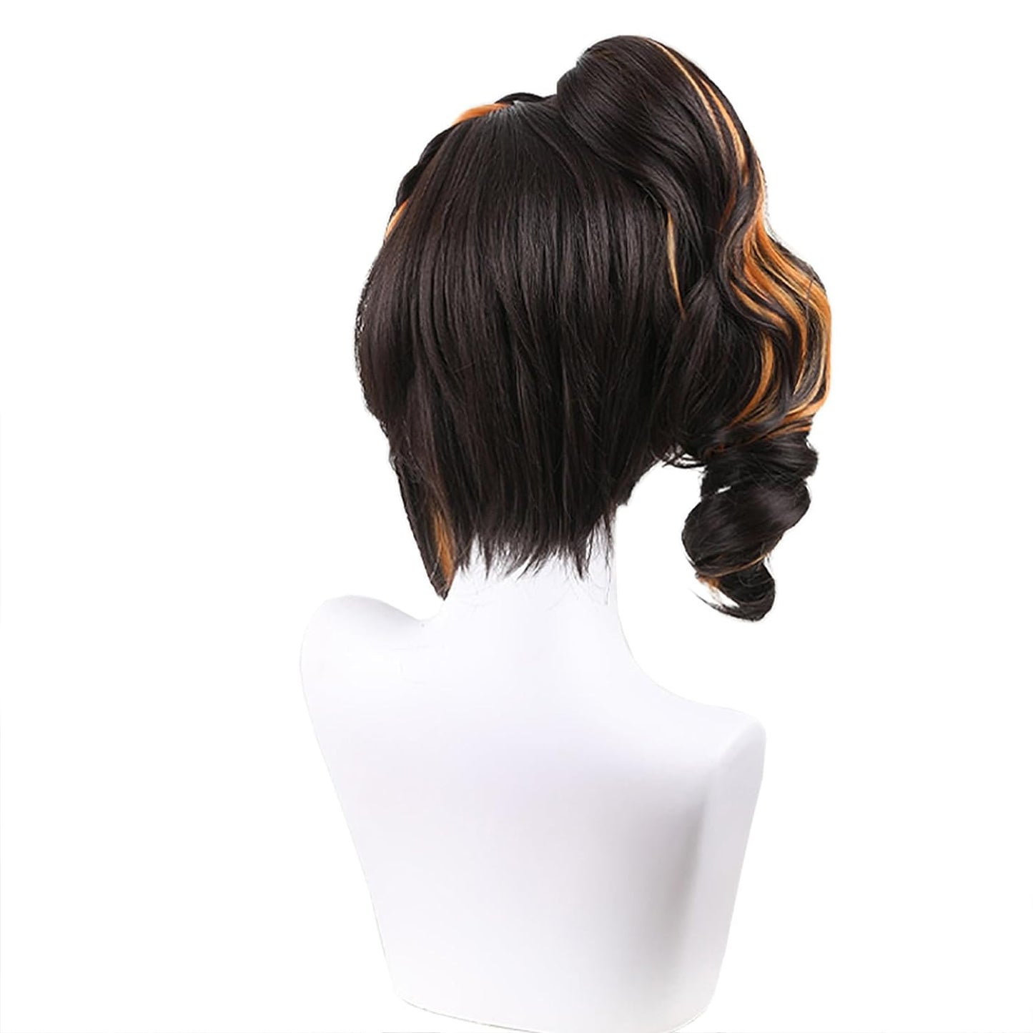 Brown Long Wavy Chiori Cosplay Wig With Pigtail