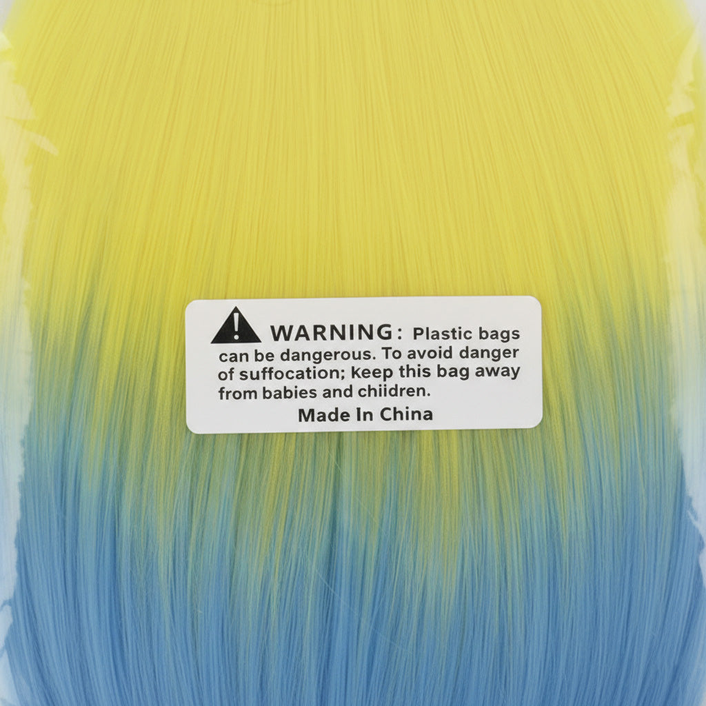 Canari cosplay wig in premium packaging with protective netting and care guide