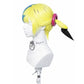 Pokémon Canari wig displayed on mannequin for cosplay accuracy