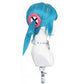 Side view of Canari wig showing accurate styling and length