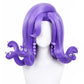 Front view of Celia cosplay wig with vibrant pink curls
