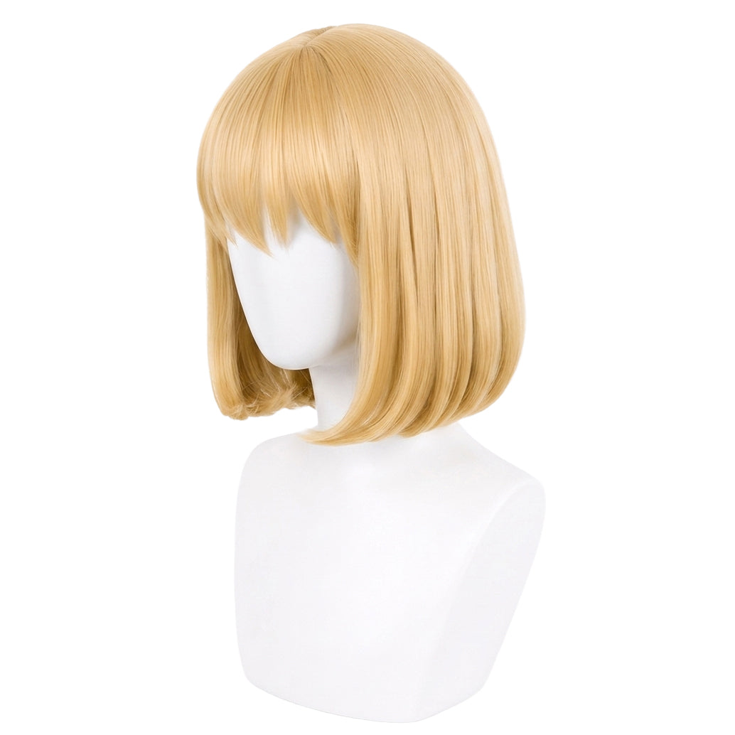 Cha Hae-In cosplay wig displayed on mannequin for DIY styling and trimming
