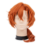 Front view of Chūya Nakahara cosplay wig with vibrant orange hair